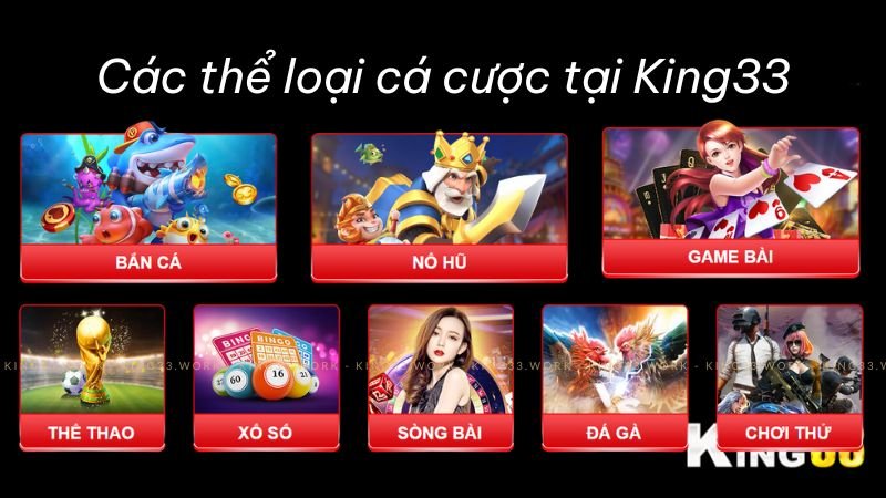 Giới thiệu 2 Các Trò Chơi Cá Cược tại King33
