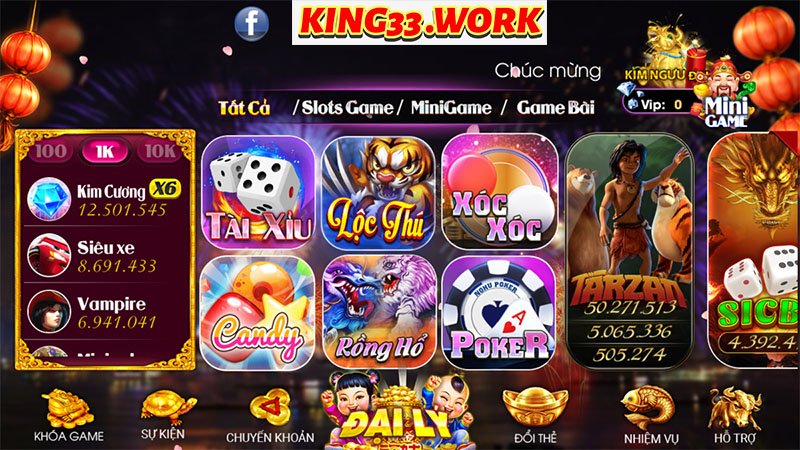 Tài xỉu King33 - Tận hưởng sự may mắn đến với bạn? 1 Tài xỉu King33 - Tận hưởng sự may mắn đến với bạn?