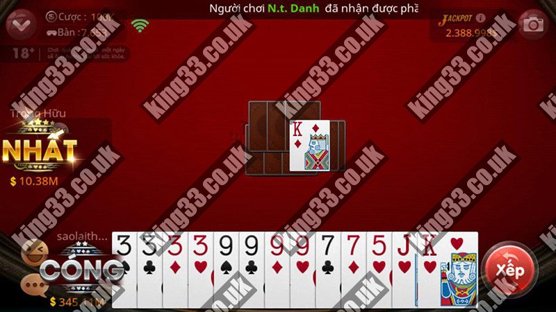 King33 - Tien len mien nam đẳng cấp trực tuyến? 3 Các bước chơi cơ bản nhất của tien len mien nam bạn cần biết